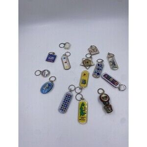 Lot of 14 Travel Souvenir Destination Keychains San Jose, New Orleans, More